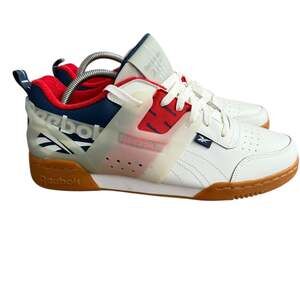 Reebok Workout Plus ATI Mens White Casual Lifestyle Sneaker, Size 10.5.